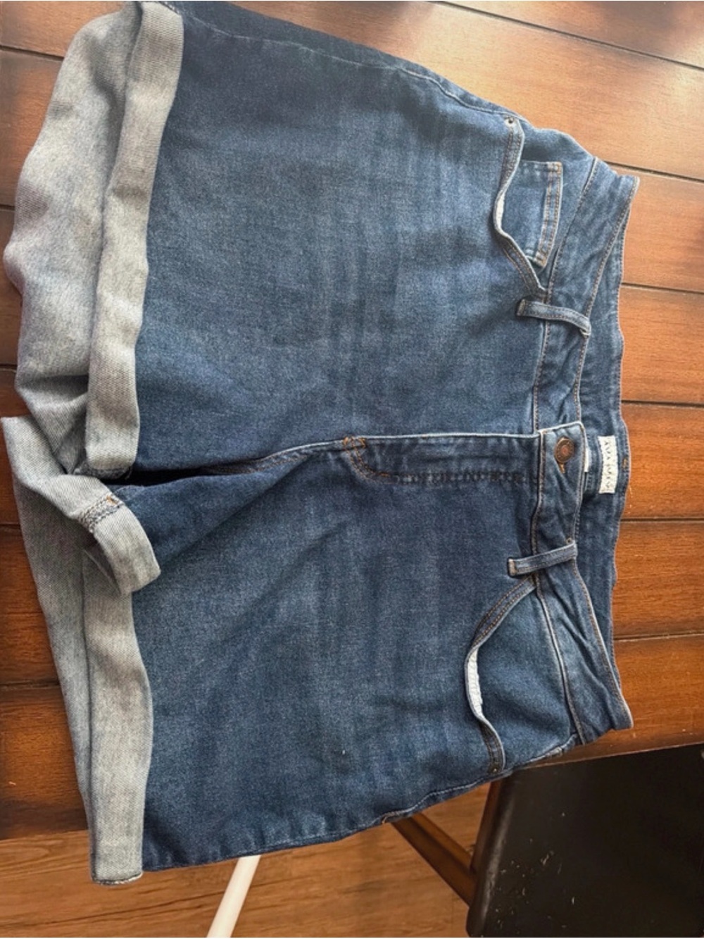 Ava & Viv Dark Blue Boyfriend Denim Shorts